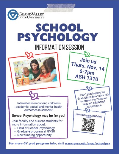 School Psychology Information Session